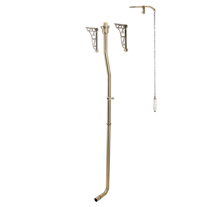 Trafalgar High Level Toilet (Antique Brass) Excludes Seat