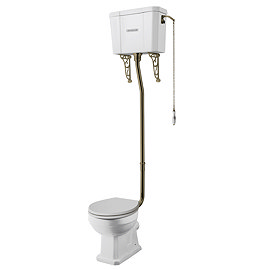 Trafalgar High Level Toilet (Antique Brass) Excludes Seat