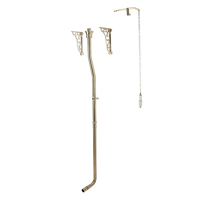 Trafalgar High Level Toilet (Brushed Brass) Excludes Seat 