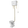 Trafalgar High Level Toilet (Brushed Brass) Excludes Seat