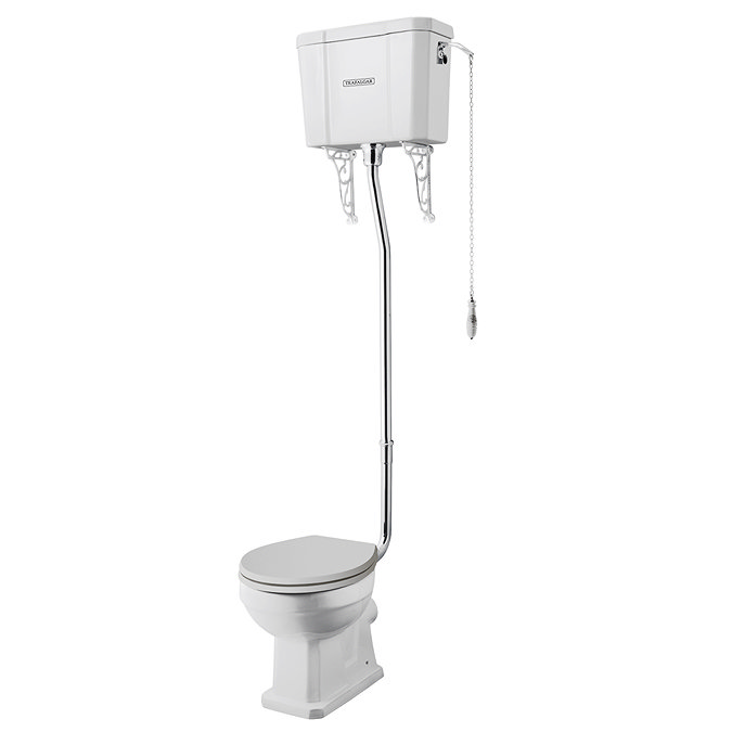 Trafalgar High Level Toilet (Chrome) Excludes Seat