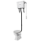 Trafalgar High Level Toilet (Matt Black) Excludes Seat