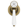 Trafalgar Lever 3 Hole Deck Mounted Basin Mixer & Pop-Up Waste Antique Brass