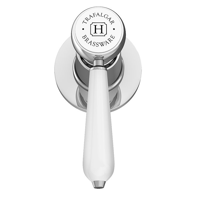 Trafalgar Lever 3 Hole Deck Mounted Basin Mixer & Pop-Up Waste - Chrome