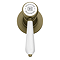 Trafalgar Lever Basin and Bath Tap Set - Antique Brass