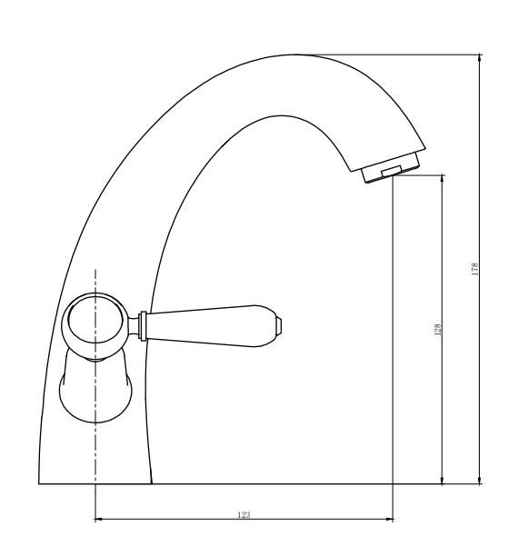 Trafalgar Lever Mono Basin Mixer Tap with Pop-Up Waste - Brushed Brass