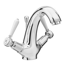 Trafalgar Lever Mono Basin Mixer Tap with Pop-Up Waste - Chrome