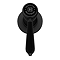 Trafalgar Lever Mono Basin Mixer Tap with Pop-Up Waste - Matt Black with Black Levers
