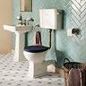 Trafalgar Low Level Toilet - Antique Brass (Excludes Seat)