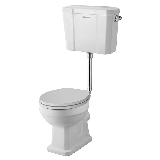 Trafalgar Traditional Low Level Toilet - Excludes Seat - Chrome