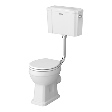 Trafalgar Traditional Low Level Toilet - Excludes Seat - Chrome