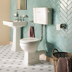 Trafalgar Low Level Toilet - Excludes Seat - Chrome