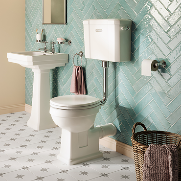 Trafalgar Traditional Low Level Toilet - Excludes Seat - Chrome