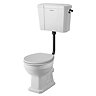Trafalgar Low Level Toilet - Matt Black (Excludes Seat)