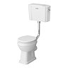 Trafalgar Low Level Toilet with Soft Close Seat - Traditional Ceramic WC
White