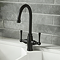 Bower Trafalgar Dual Lever Kitchen Mixer Tap - Matt Black