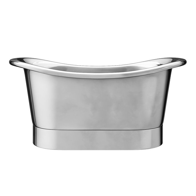 Trafalgar Nickel 1500 x 710mm Double Ended Slipper Roll Top Bath Tub