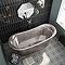 Trafalgar Nickel 1700 x 710mm Double Ended Slipper Roll Top Bath Tub