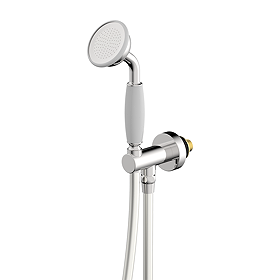 Trafalgar Outlet Elbow with Parking Bracket, Flex & Handset - Chrome