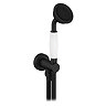 Trafalgar Outlet Elbow with Parking Bracket, Flex & Handset - Matt Black