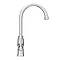 Trafalgar Polished Chrome Dual Lever Kitchen Mixer Tap  Standard Large Image