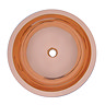 Trafalgar Polished Copper 432mm Round Counter Top Basin  Profile Large Image