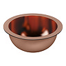 Trafalgar Polished Copper 407mm Round Counter Top Basin  Feature Large Image