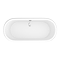 Trafalgar Roll Top Cast Iron Bateau Bath - 1800 x 800mm