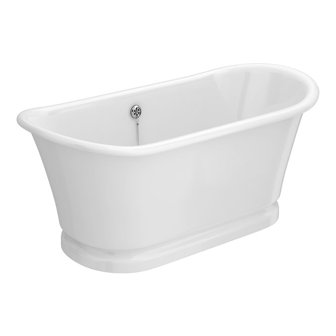 Trafalgar Roll Top Cast Iron Bateau Bath - 1800 x 800mm