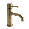 Trafalgar Round Mono Basin Tap - Antique Brass