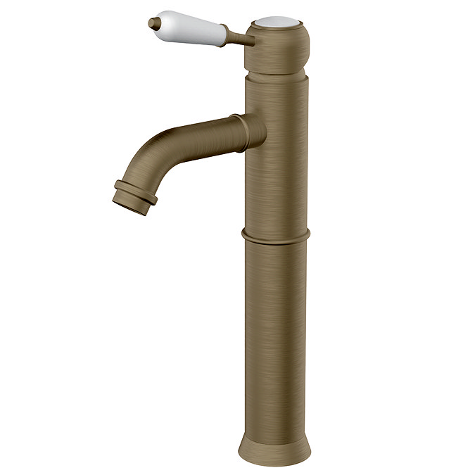 Trafalgar Single Lever Tall Basin Tap - Antique Brass