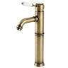 Trafalgar Single Lever Tall Basin Tap - Antique Brass