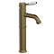 Trafalgar Single Lever Tall Basin Tap - Antique Brass