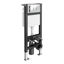 Trafalgar Toilet Frame & Dual Flush Cistern – Chrome Plate