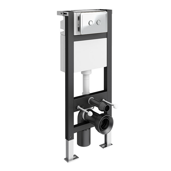 Trafalgar Toilet Frame & Dual Flush Cistern – Chrome Plate
