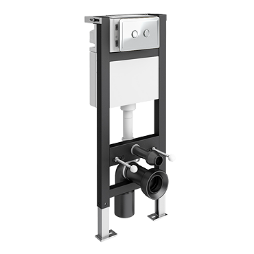 Trafalgar Toilet Frame & Dual Flush Cistern – Chrome Plate