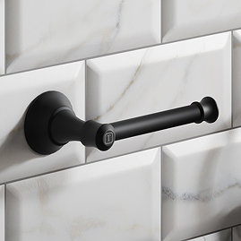 Trafalgar Toilet Roll Holder - Matt Black