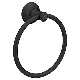 Trafalgar Towel Ring - Matt Black