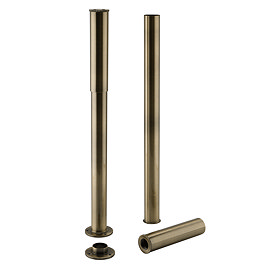 Trafalgar Traditional Antique Brass Adjustable Shrouds for Roll Top Baths