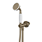 Trafalgar Traditional Antique Brass Shower with Concealed Valve, Ceiling Mounted 8" Head + Handset