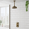 Trafalgar Antique Brass Shower with Concealed Valve with Ceiling Mounted Head Lifestyle