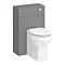 Trafalgar Traditional Bathroom Suite - 1685mm Slipper Bath with Grey Basin Unit + Toilet  In Bathroo