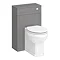 Trafalgar Traditional Bathroom Suite - 1685mm Slipper Bath with Grey Basin Unit + Toilet In Bathroo
