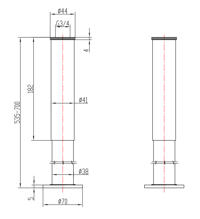 Traditional Adjustable Shrouds for Roll Top Baths - Brushed Brass
