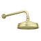 Trafalgar Traditional Brushed Brass Shower with Concealed Valve + 8" Head