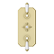 Trafalgar Traditional Brushed Brass Shower with Concealed Valve, Ceiling Mounted 8" Head + Handset