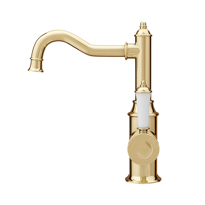 Trafalgar Traditional Gold Mono Basin Mixer Tap  Feature Large Image