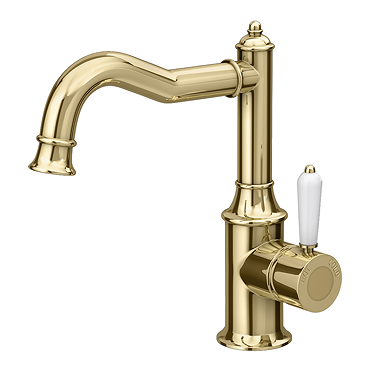 Trafalgar Traditional Gold Mono Basin Mixer Tap
