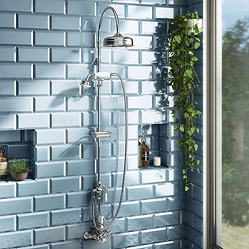 Trafalgar Traditional Deluxe Exposed Shower - Chrome Large Image