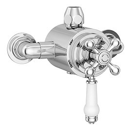Trafalgar Traditional Dual Exposed Thermostatic Shower Valve Chrome